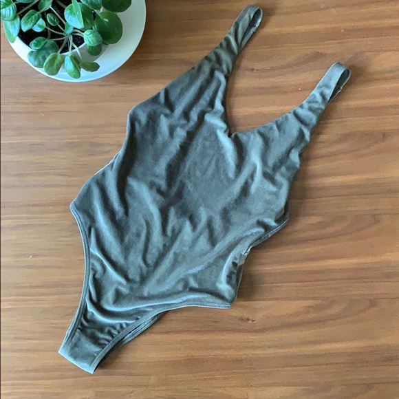 CIKADA Other - CIKADA Australia Sage Green Velvet One Piece Size6